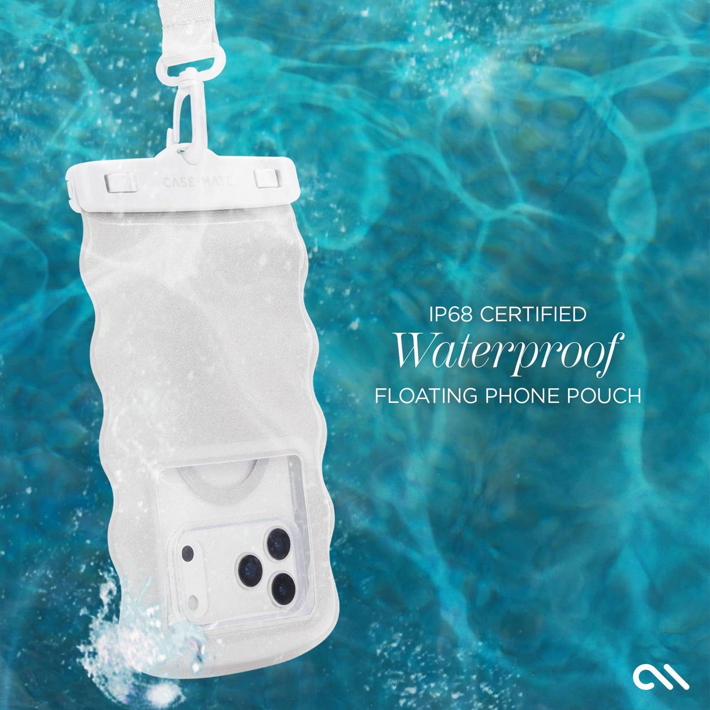 Wavy Waterproof Floating Phone Pouch