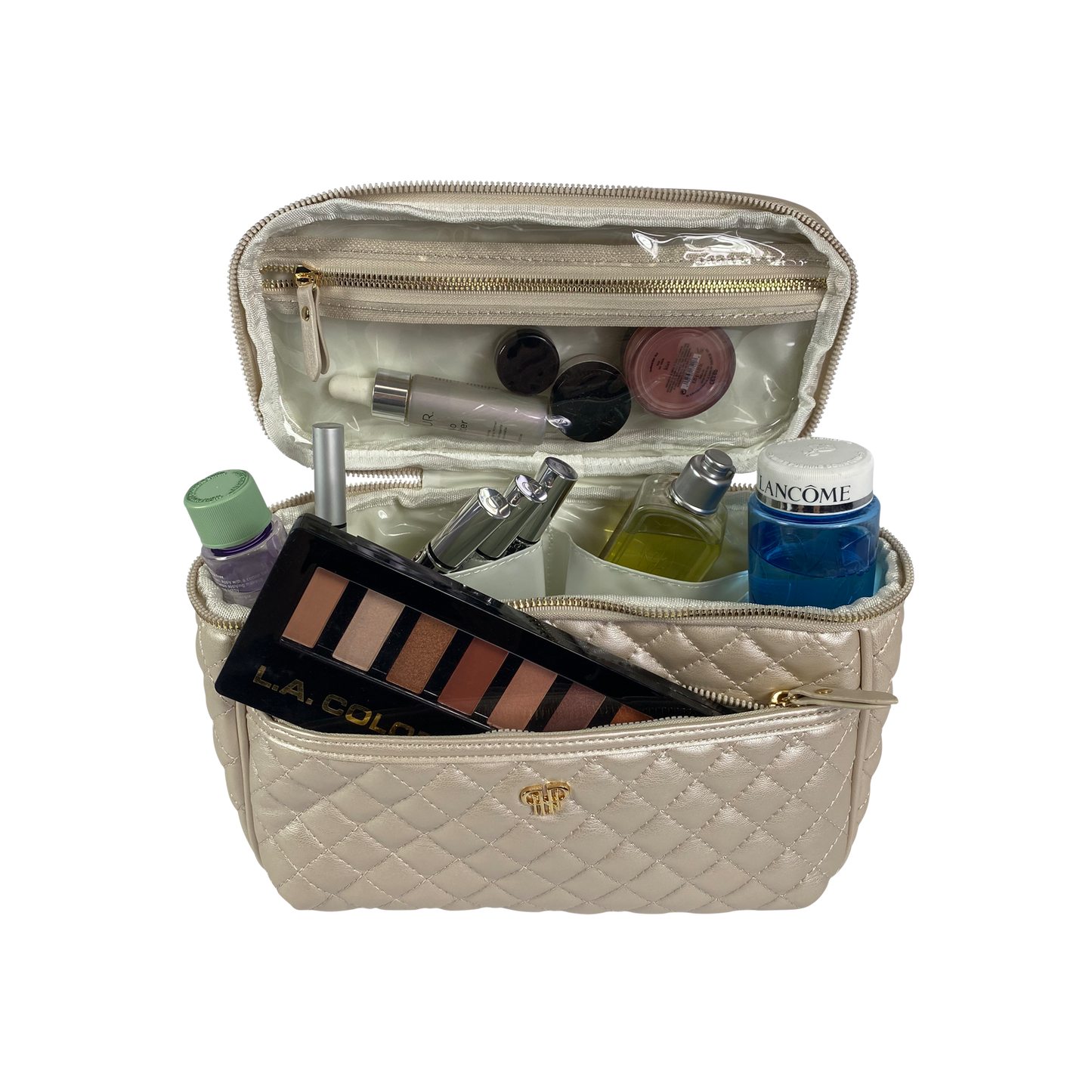 Train Case Pearl Quilted