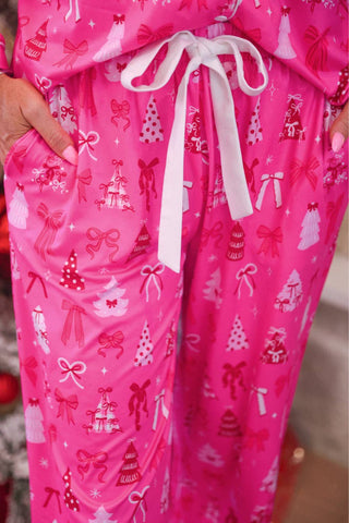 Pinkmas Ruffle Pajama Set