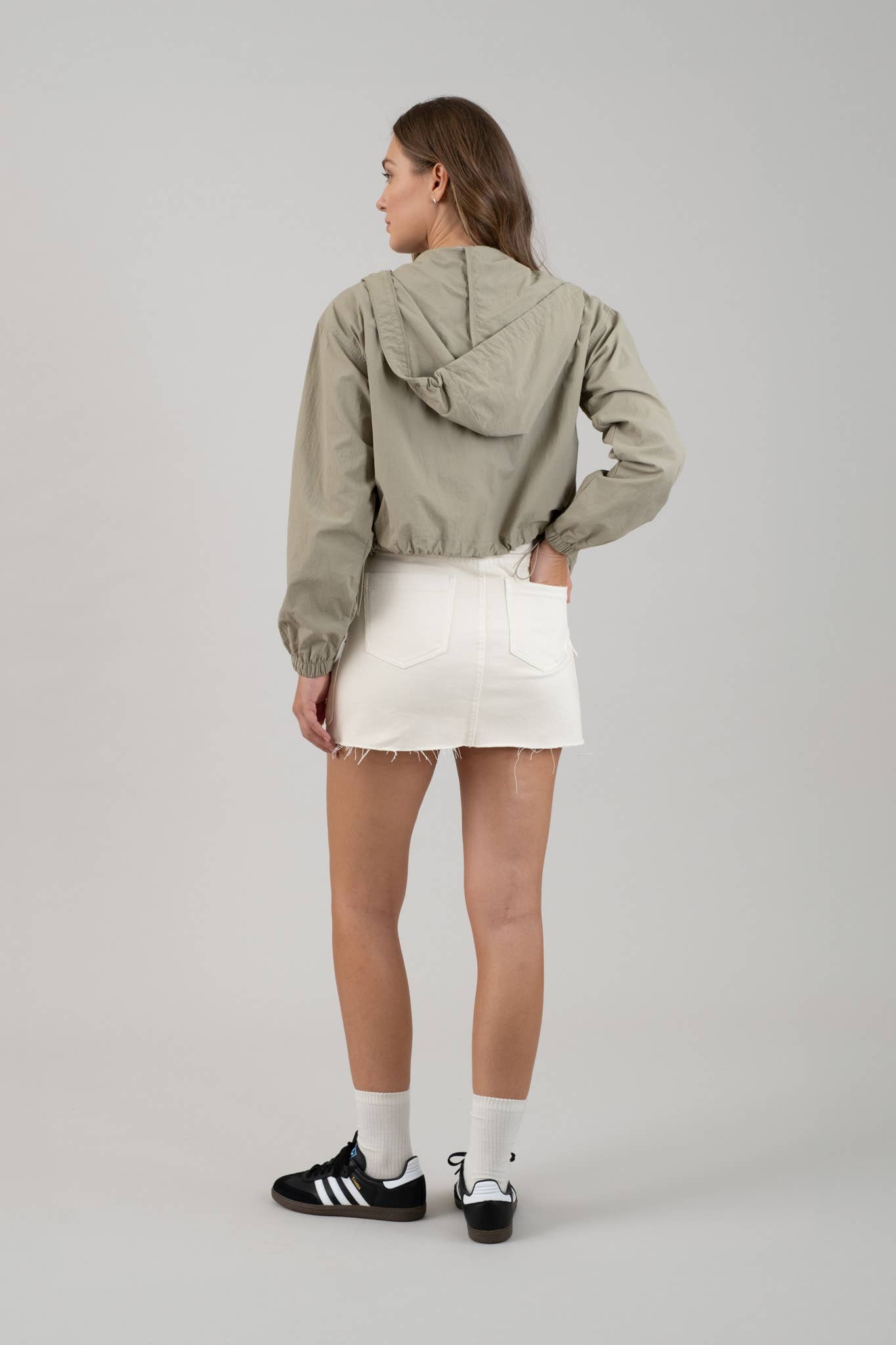 City Breeze Cropped Windbreaker