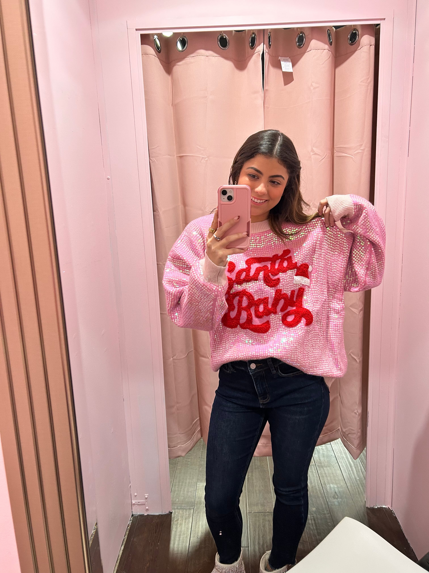 Santa Baby Sequin Sweater