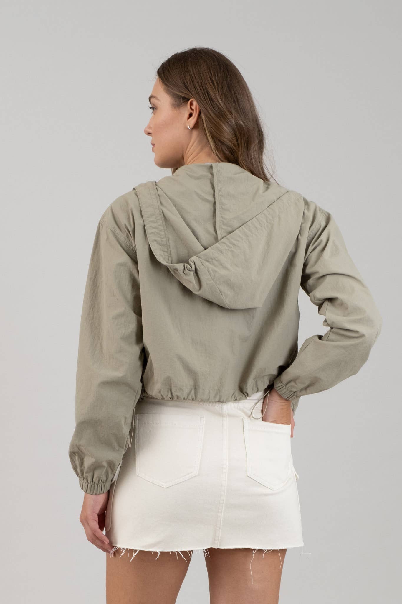 City Breeze Cropped Windbreaker