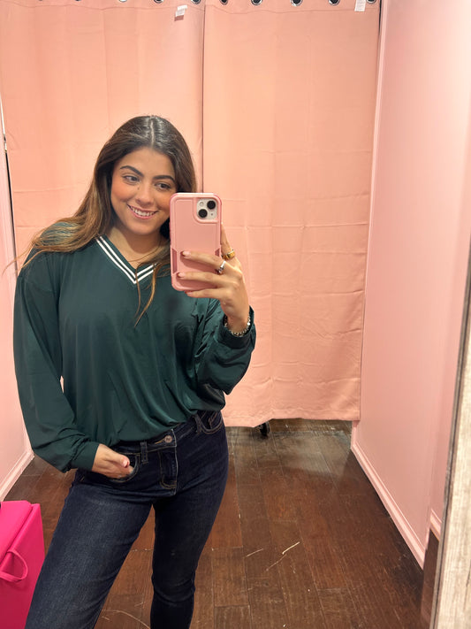 Varsity Top Midnight Green