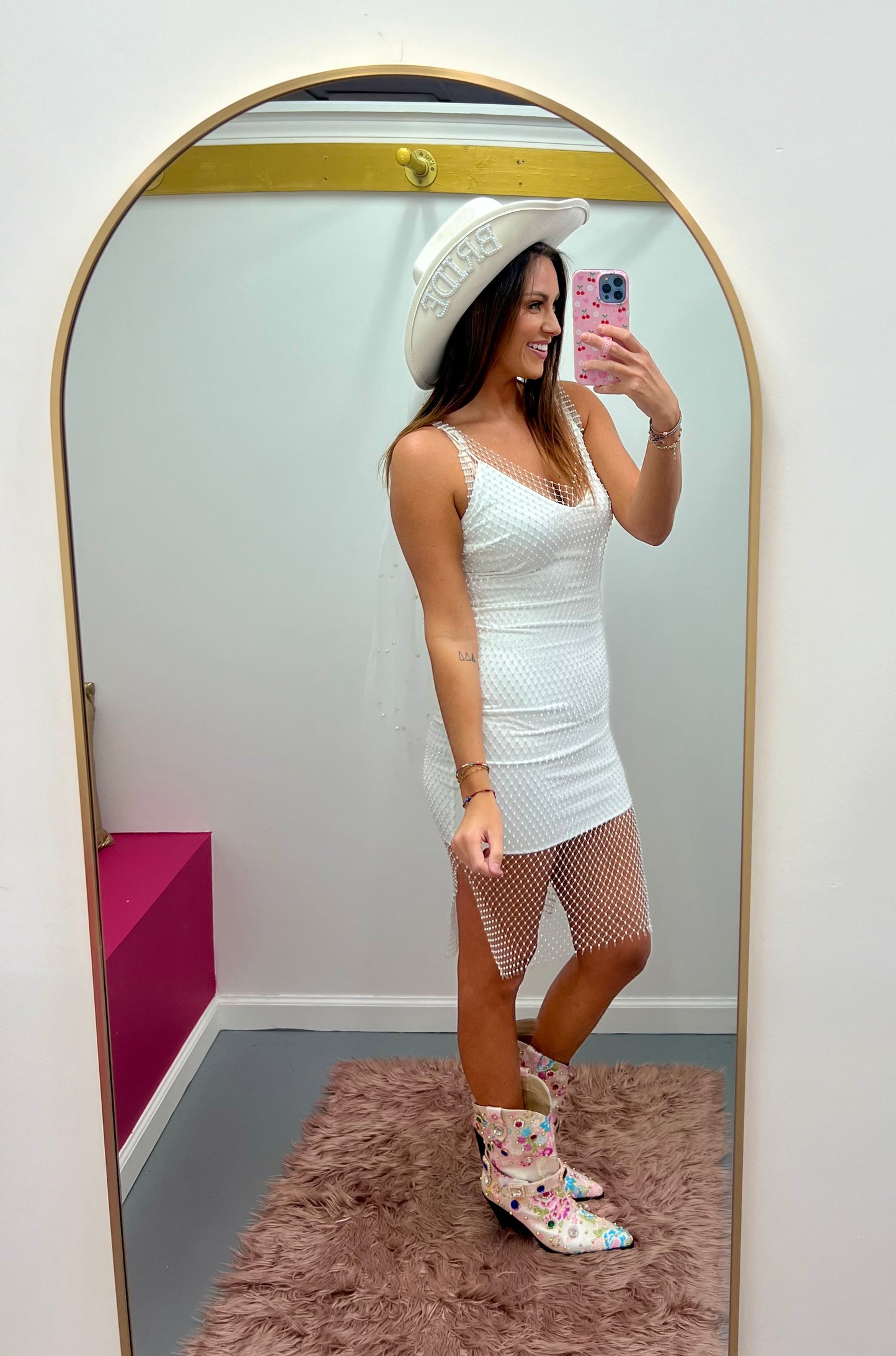 Bride Veil Cowboy Hat