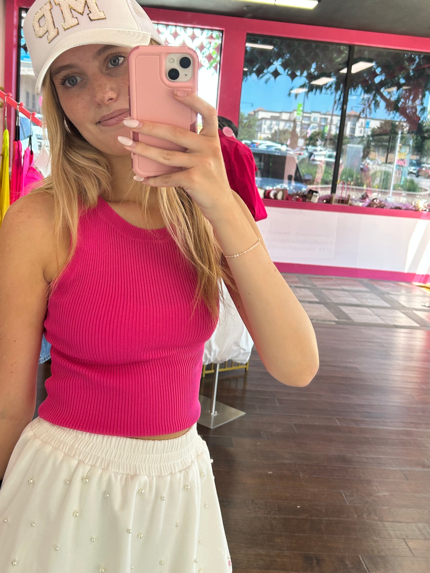 Knit Tank Pink
