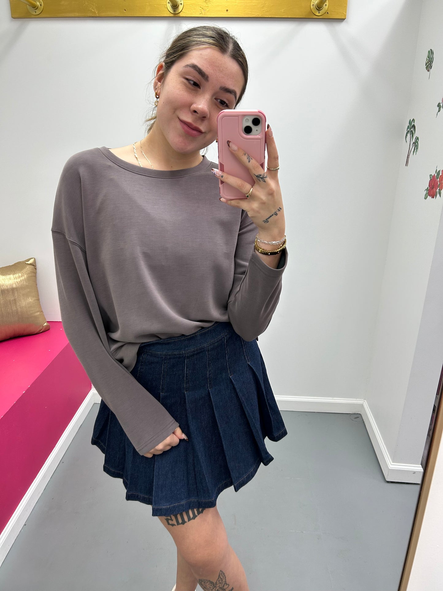 Luxe Sweatshirt Pebble