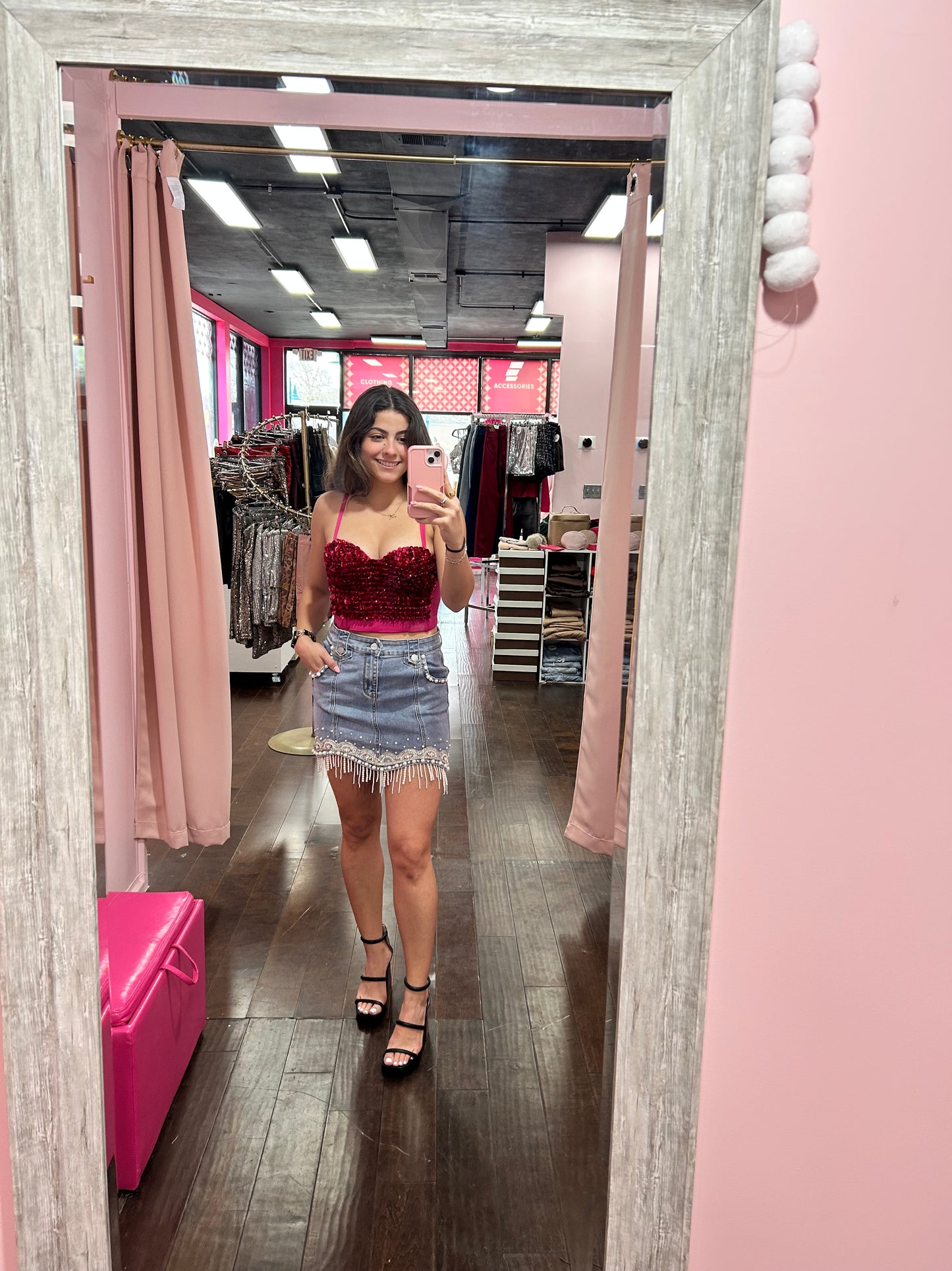 Sequin Corset Bustier