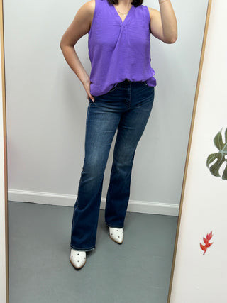Layering Tank V-Neck/ Purple