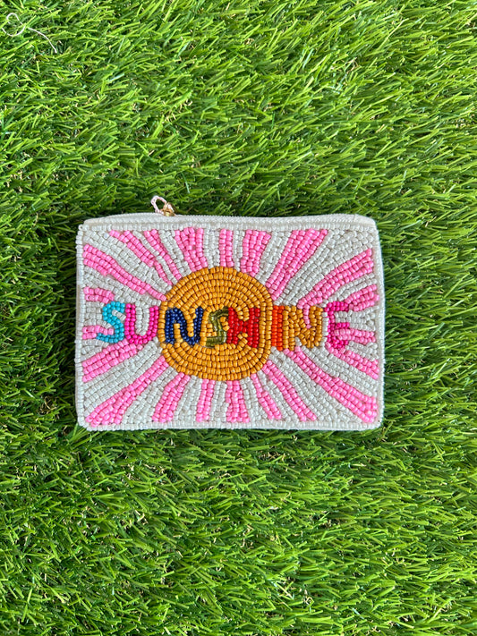 Sunshine Beaded Coin Purse