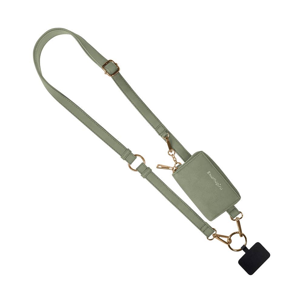 Clip & Go Phone Lanyard RFID Brown