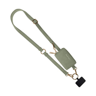 Clip & Go Phone Lanyard RFID Brown