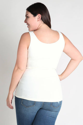 Plus Size Tank Ivory