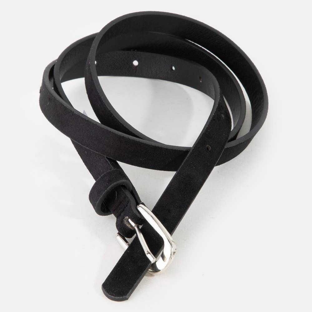 Black Leopard Belt Set