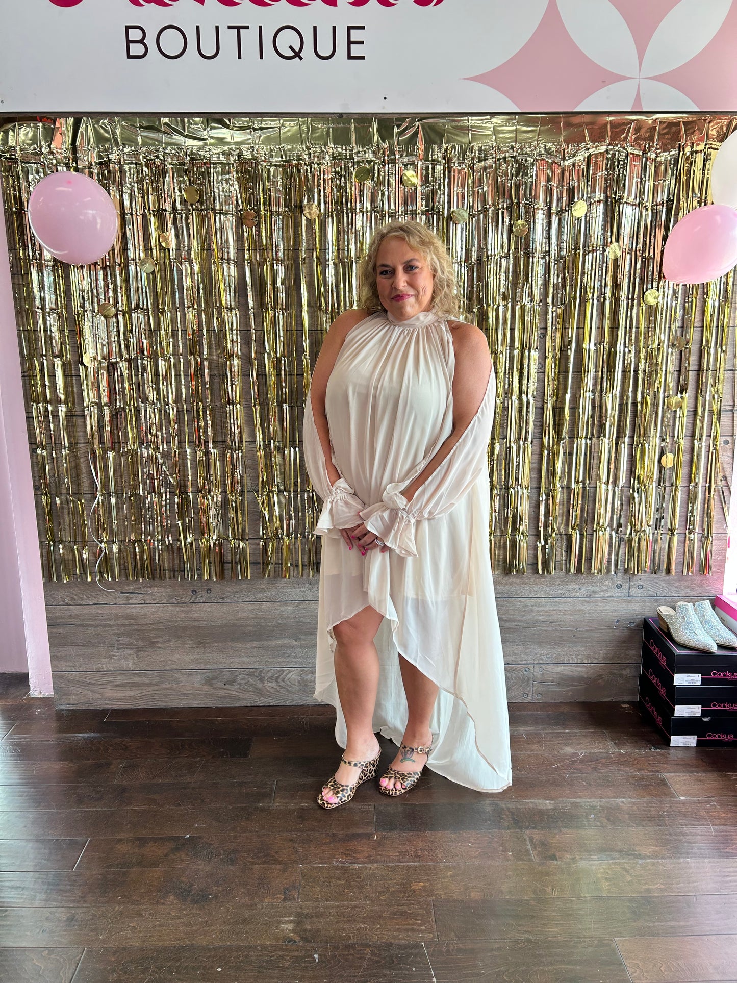 Golden Hour Hi-Low Dress