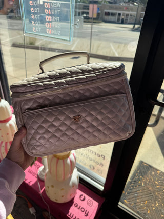 Train Case Pearl Quilted