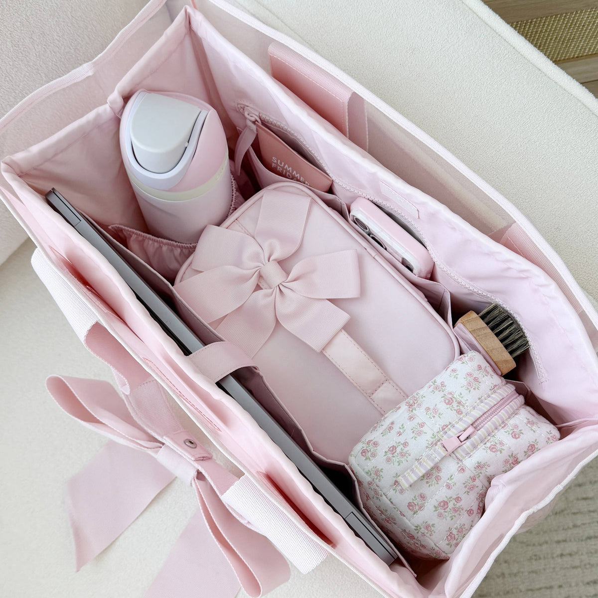 Jelly Tote Organizer Pink