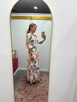 Chiffon Floral Maxi Dress