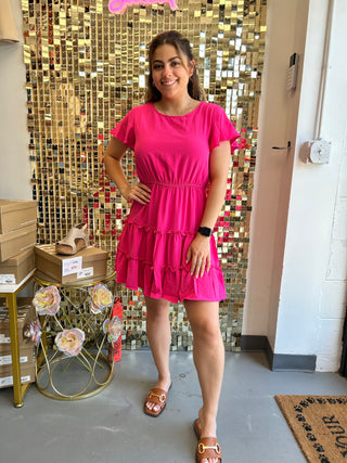 Pink Ruffle Dress
