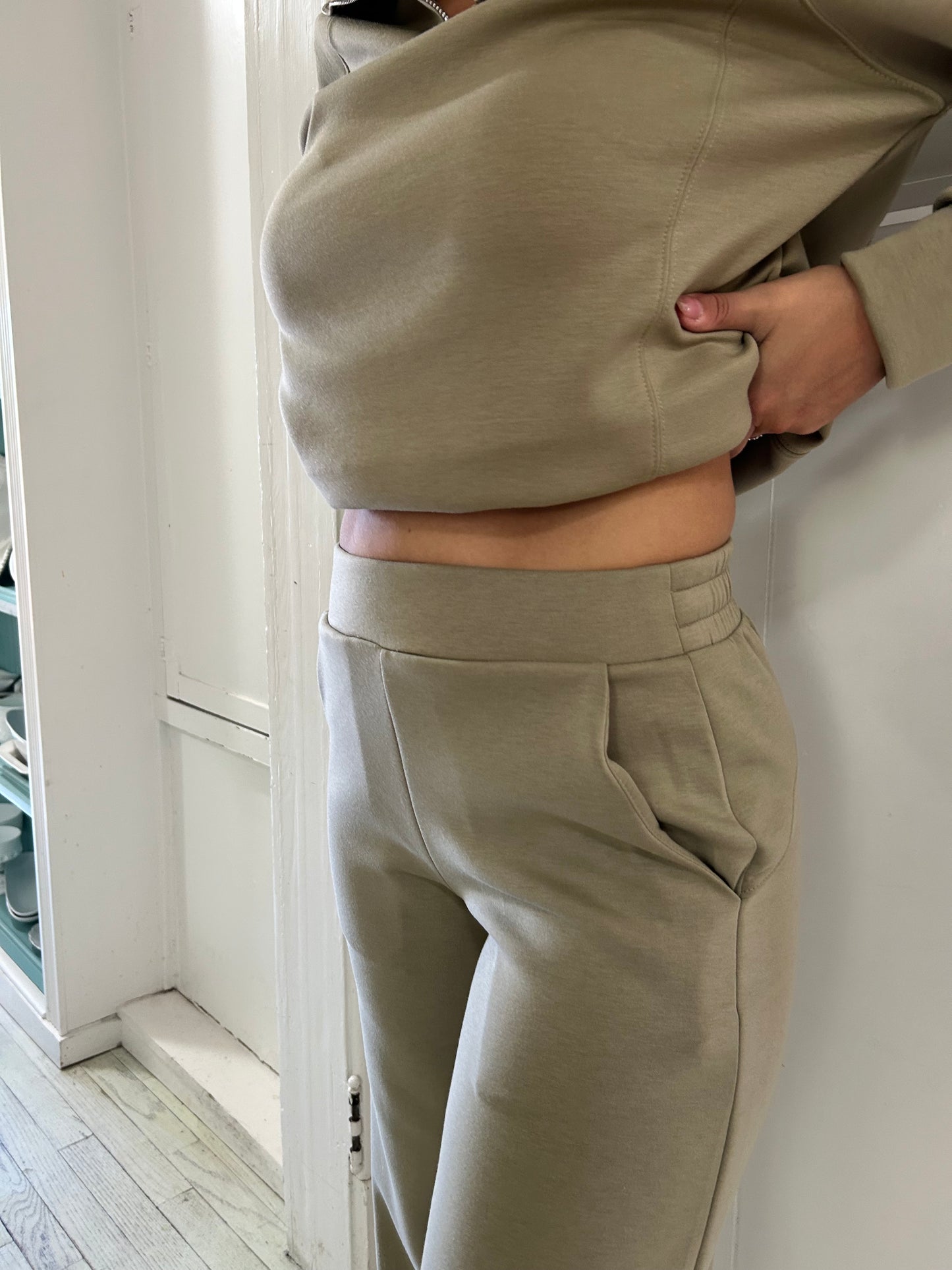 Cozy Wide Leg Pants Sage