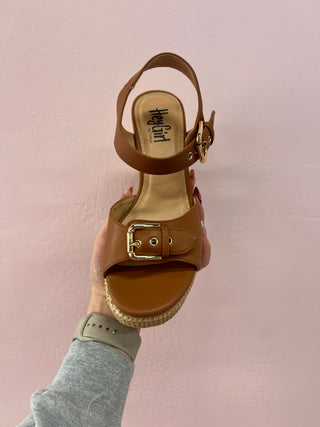 New Era Sandals Tan