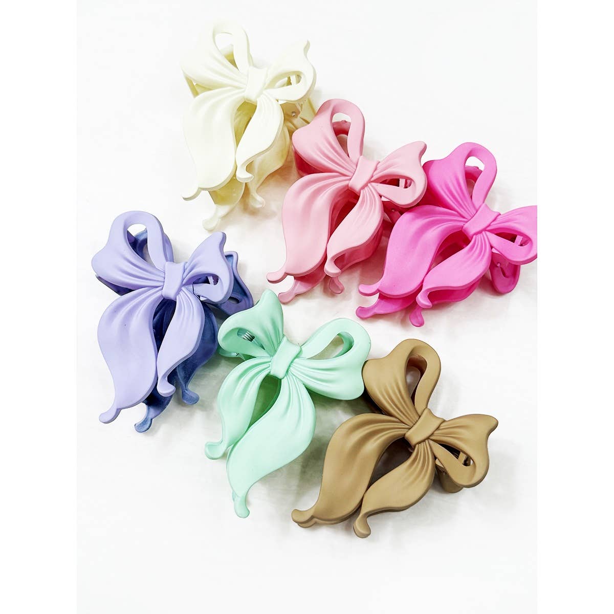 Matte Bow Hair Clip Claw