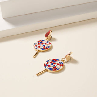 USA Lollipop Earrings
