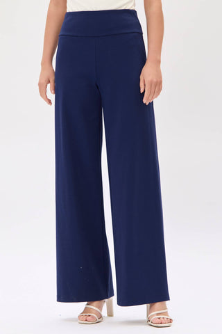 Ponte Wide Pants 31" Navy