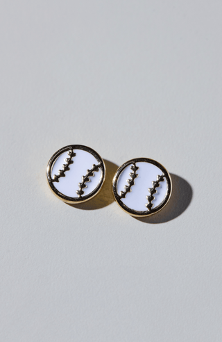 Baseball Stud Earrings
