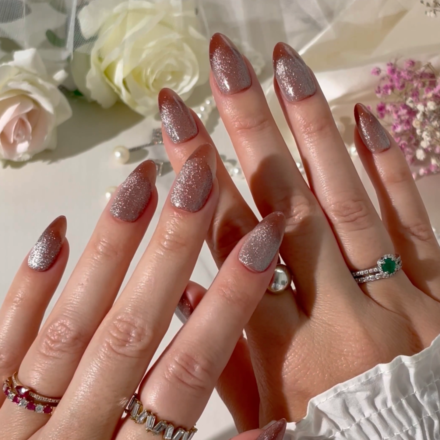 Rose Gold Press-On Nails