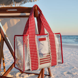 Cherry Gingham Jelly Tote