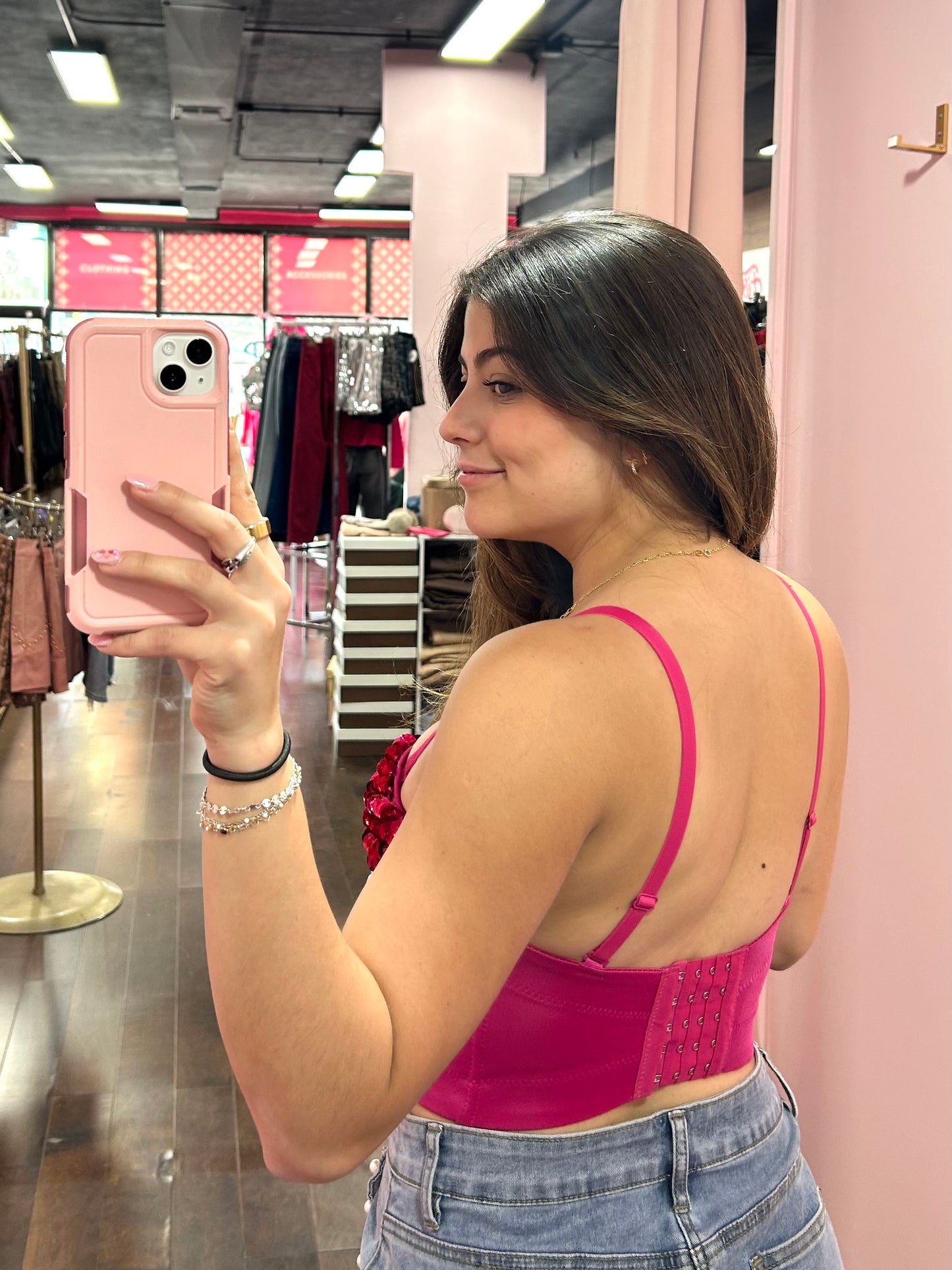 Rhinestone Beaded Bustier