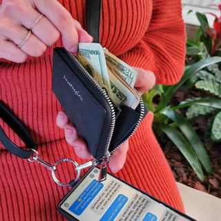 Clip & Go Phone Lanyard RFID Brown