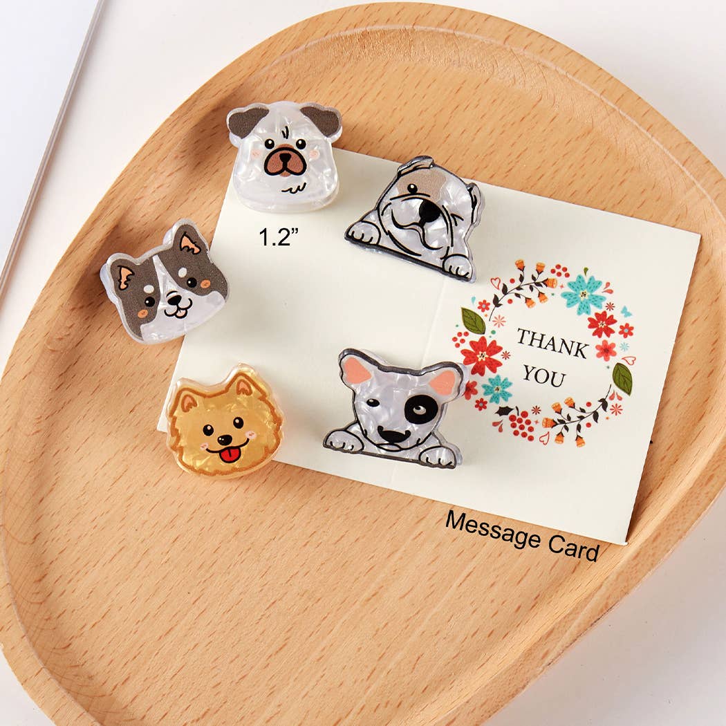 Puppies Hair Clip Set