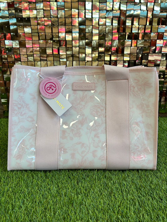 Afternoon Rosé Bow Jelly Tote Bag