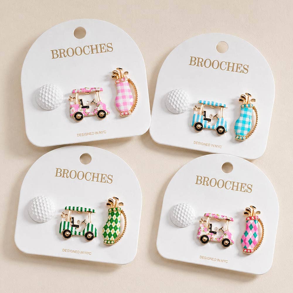 3PCS Golf Pin Brooch Set