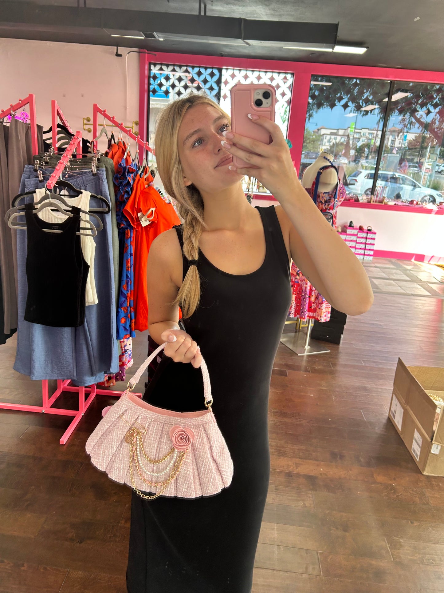 Spotted on 5th Crossbody Princess Pink