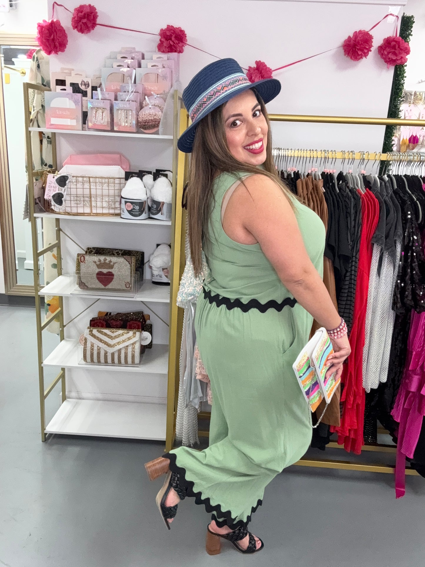 Day Trip Sleeveless Set Green