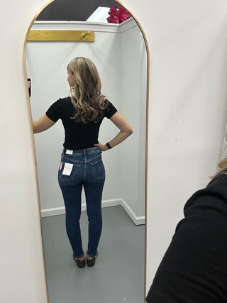 High Rise Ankle Skinny Jeans