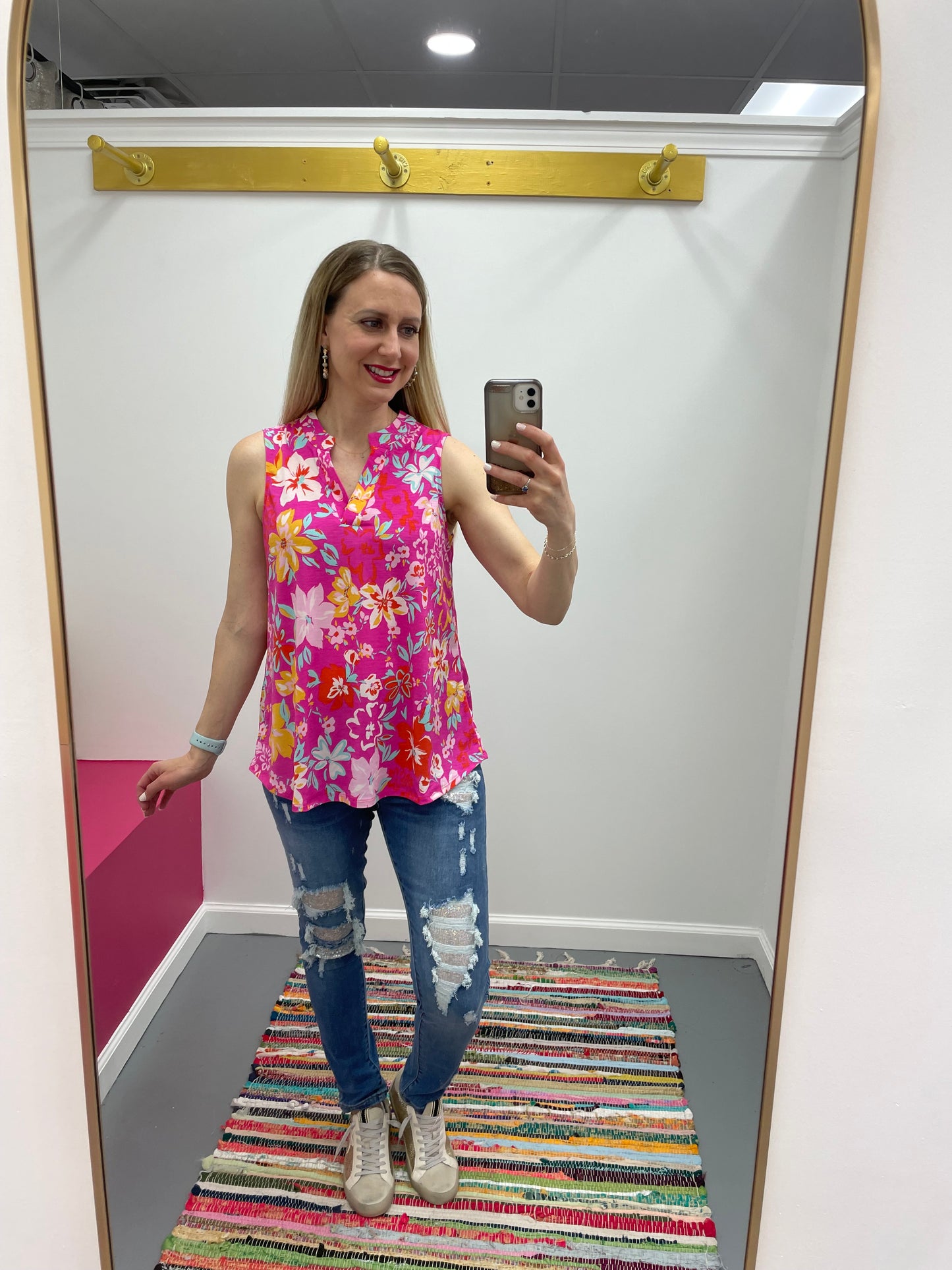Svlss Top Pink Floral