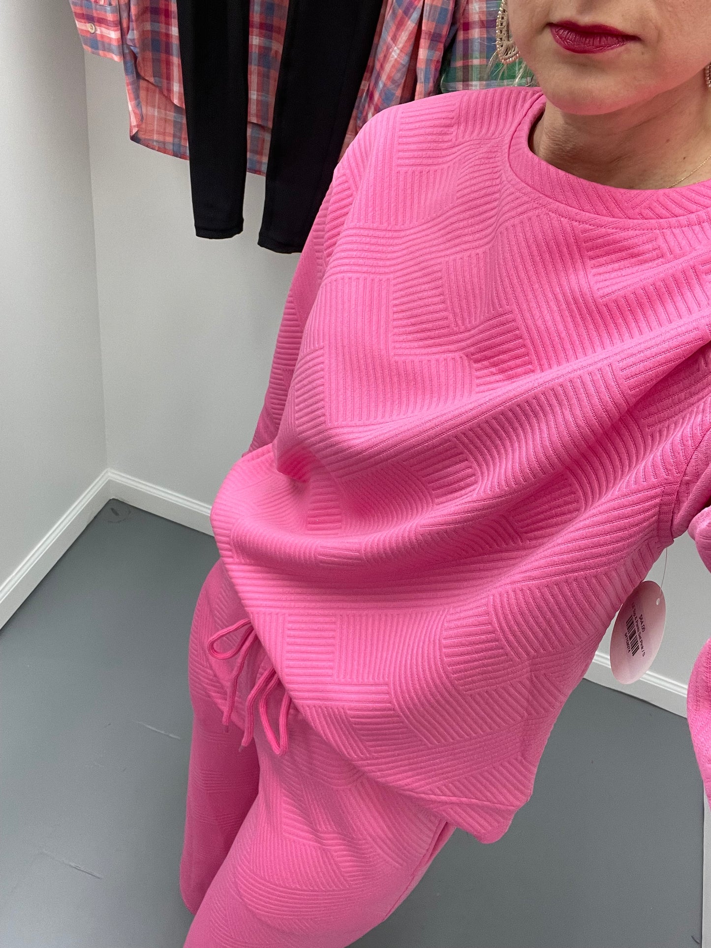 LS Top & Pants Set Pink