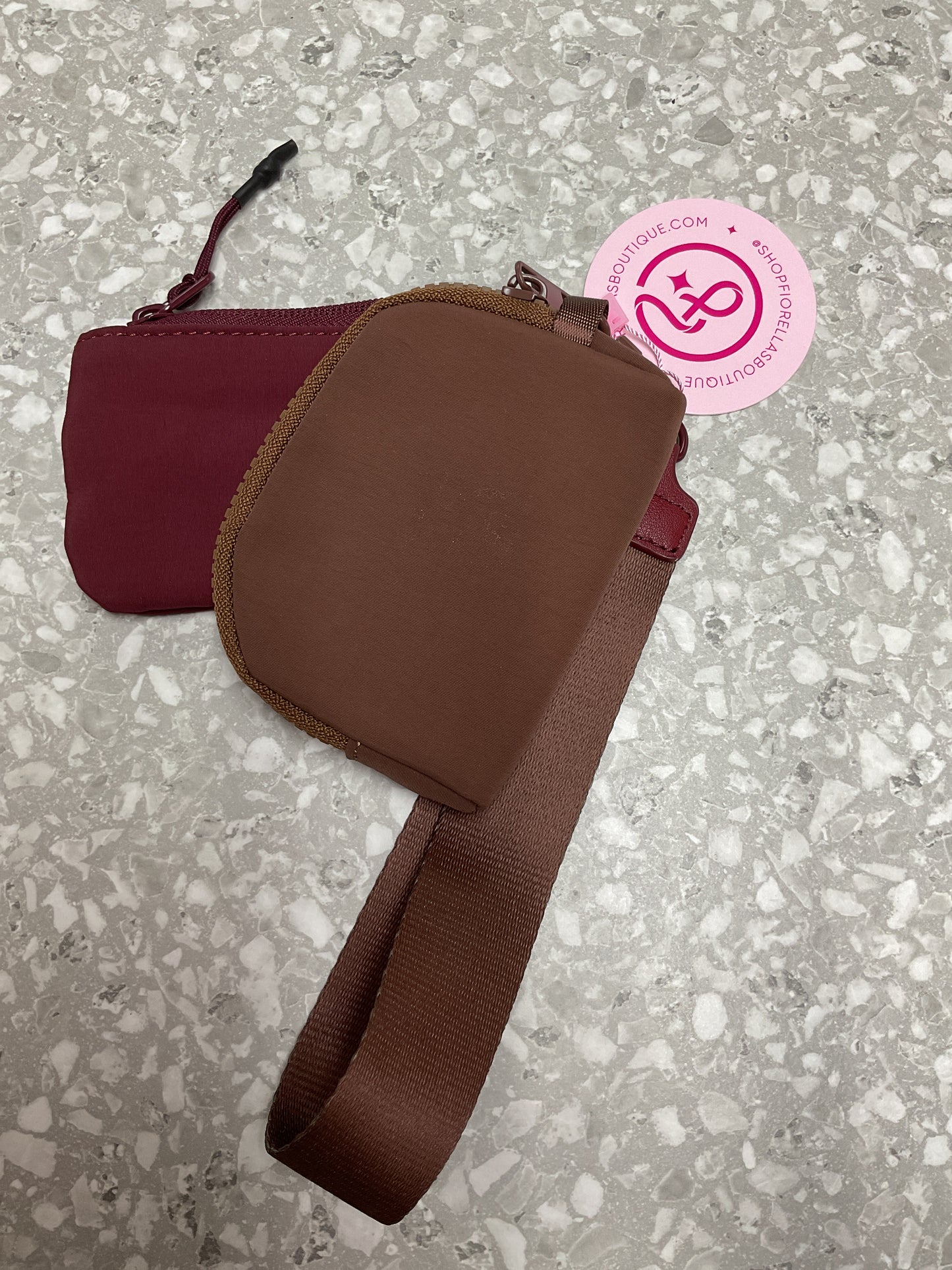 Double Take Wristlet – Mocha + Merlot