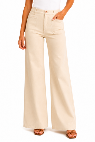 32" Luxe Wide Leg Jean Vanilla