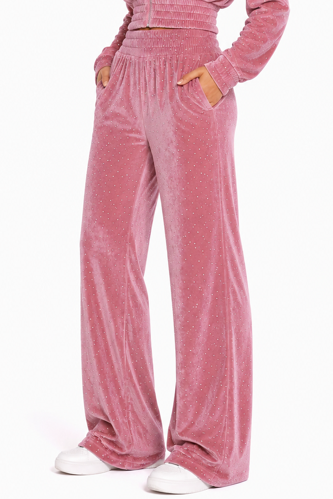 All Eyes on Me Velvet Sparkle Pants