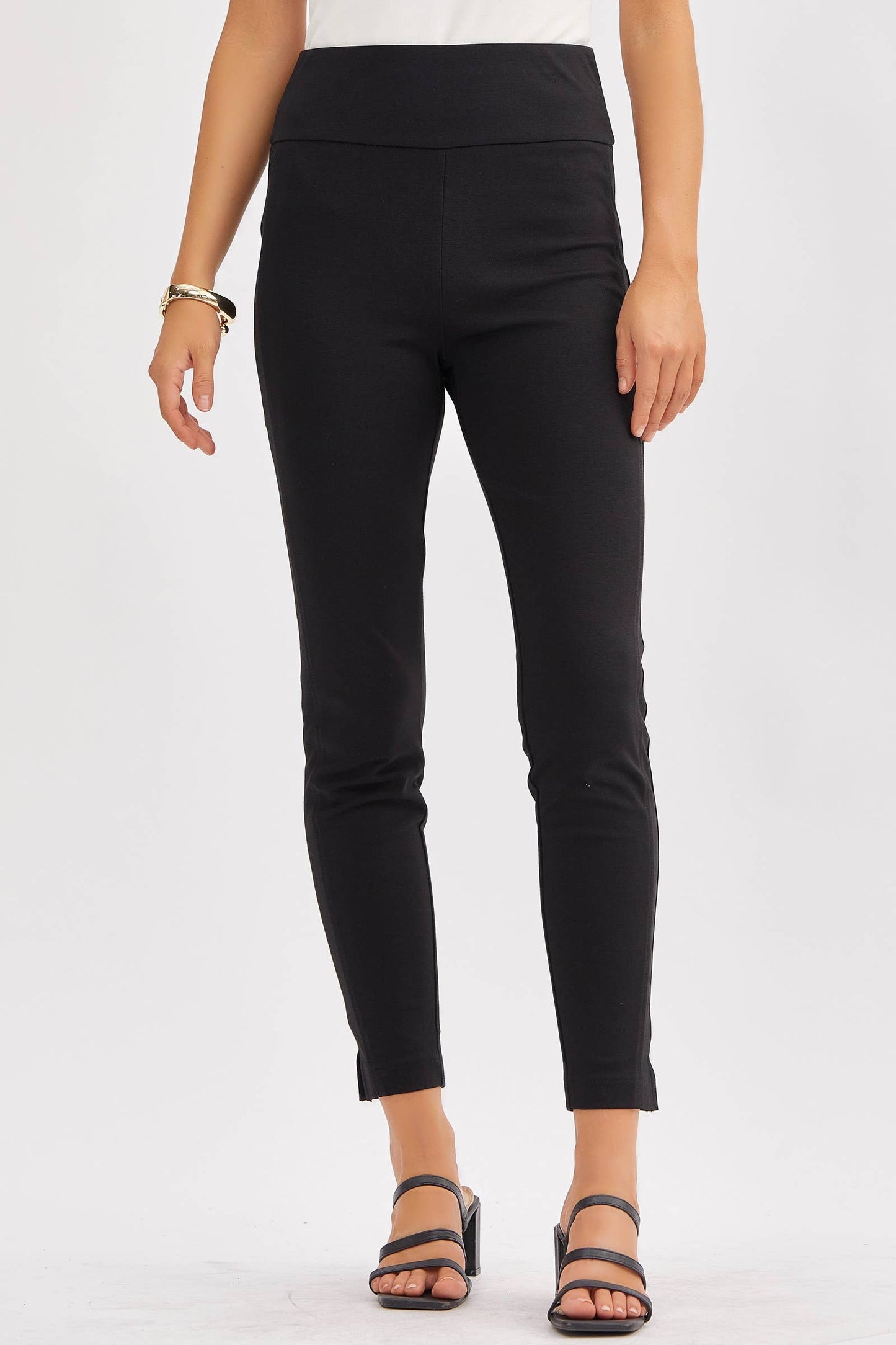 Skinny Ponte Pants 28" Black