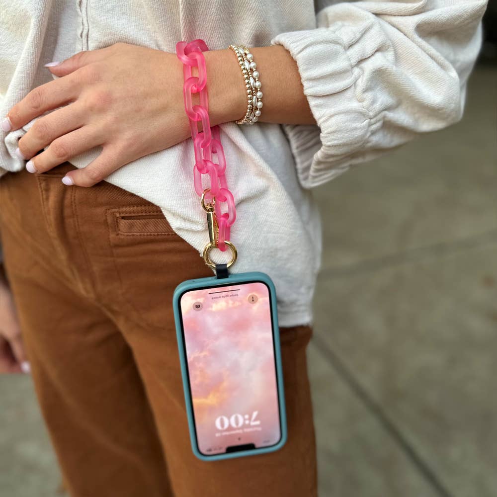 Clip & Go Chain w Pouch Pink