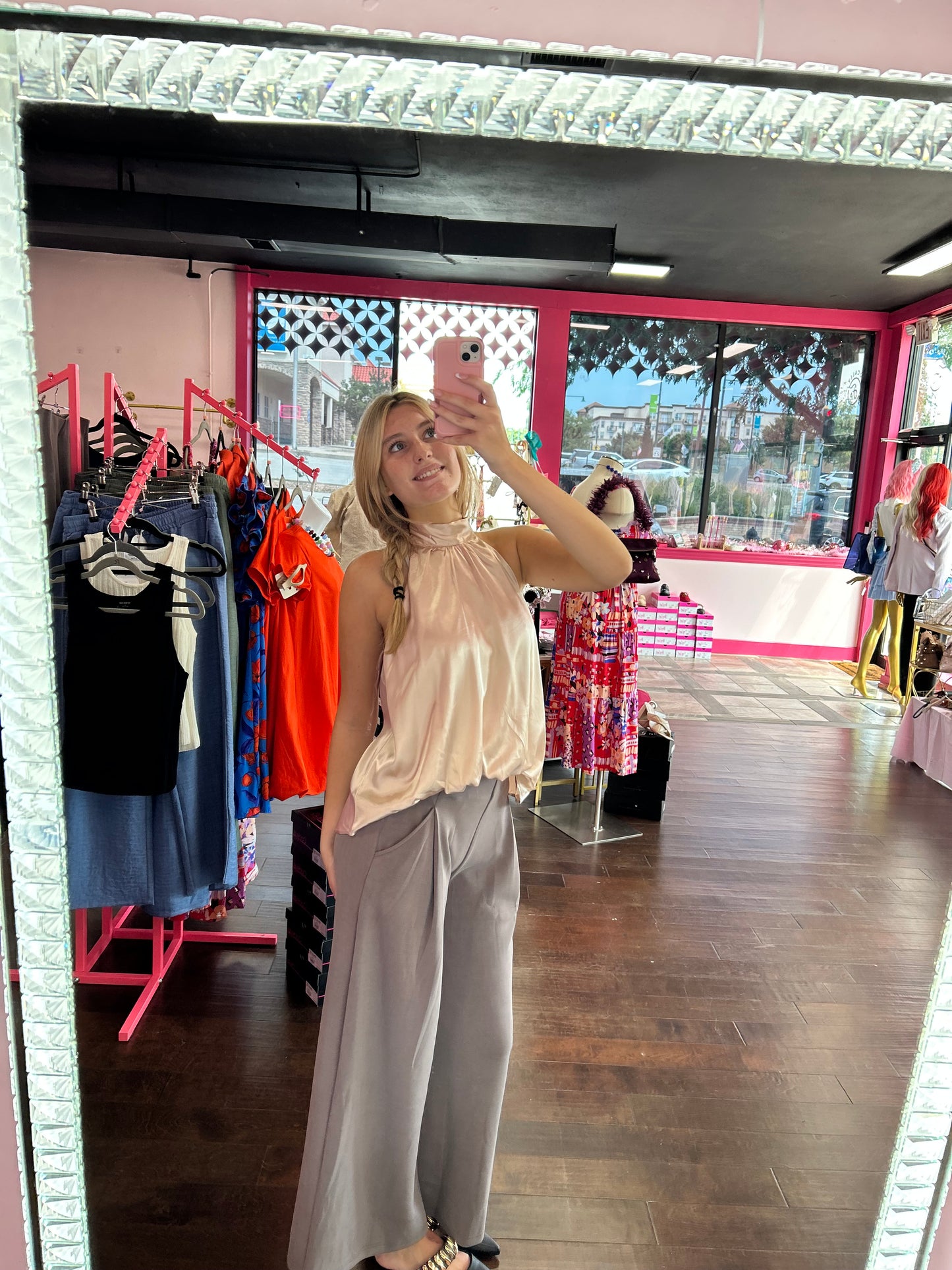 Satin Top Champagne Toast