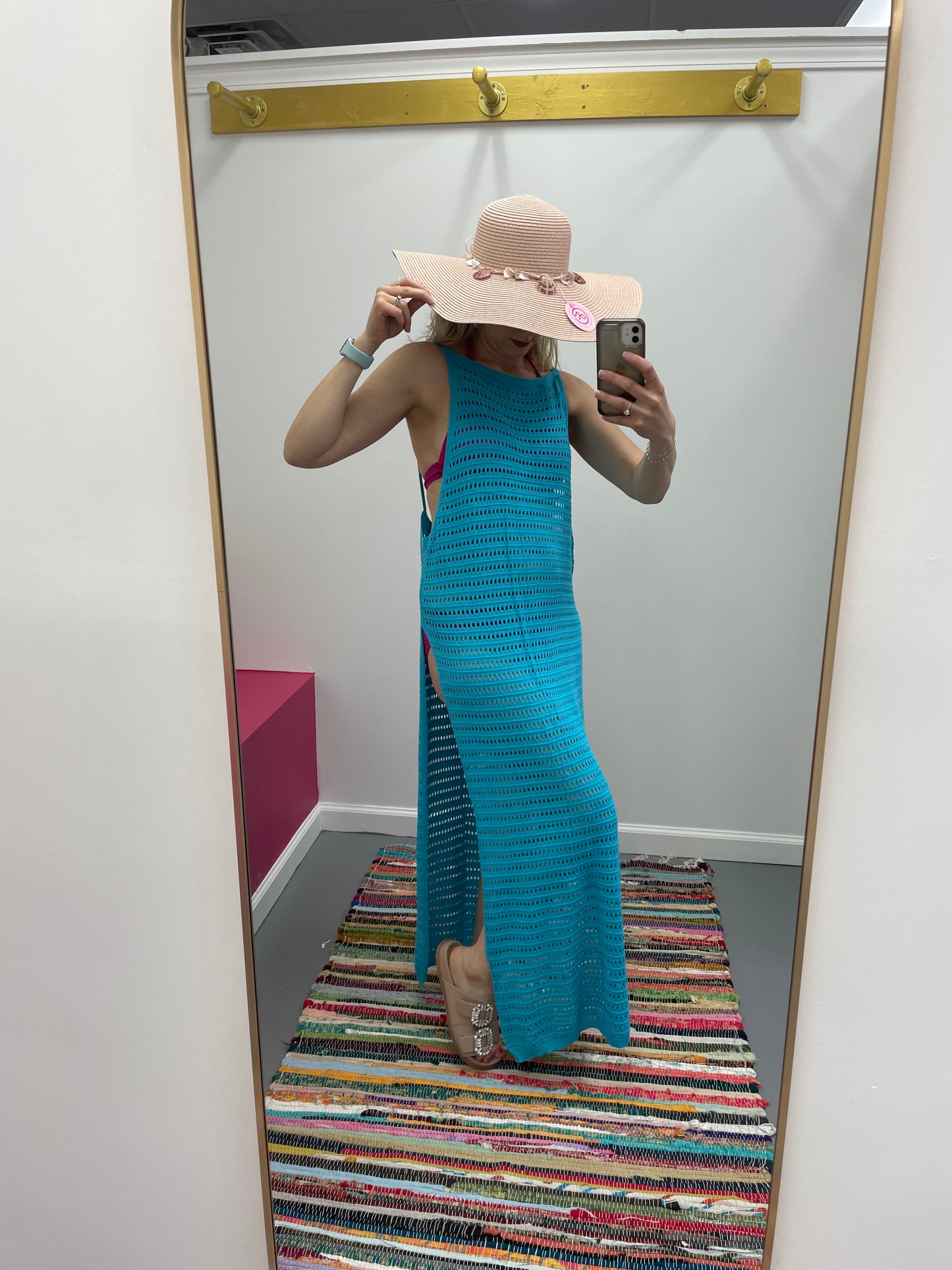 Beach Cover Up Turquoise