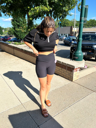 Max Sculpt Ribbed Biker Shorts