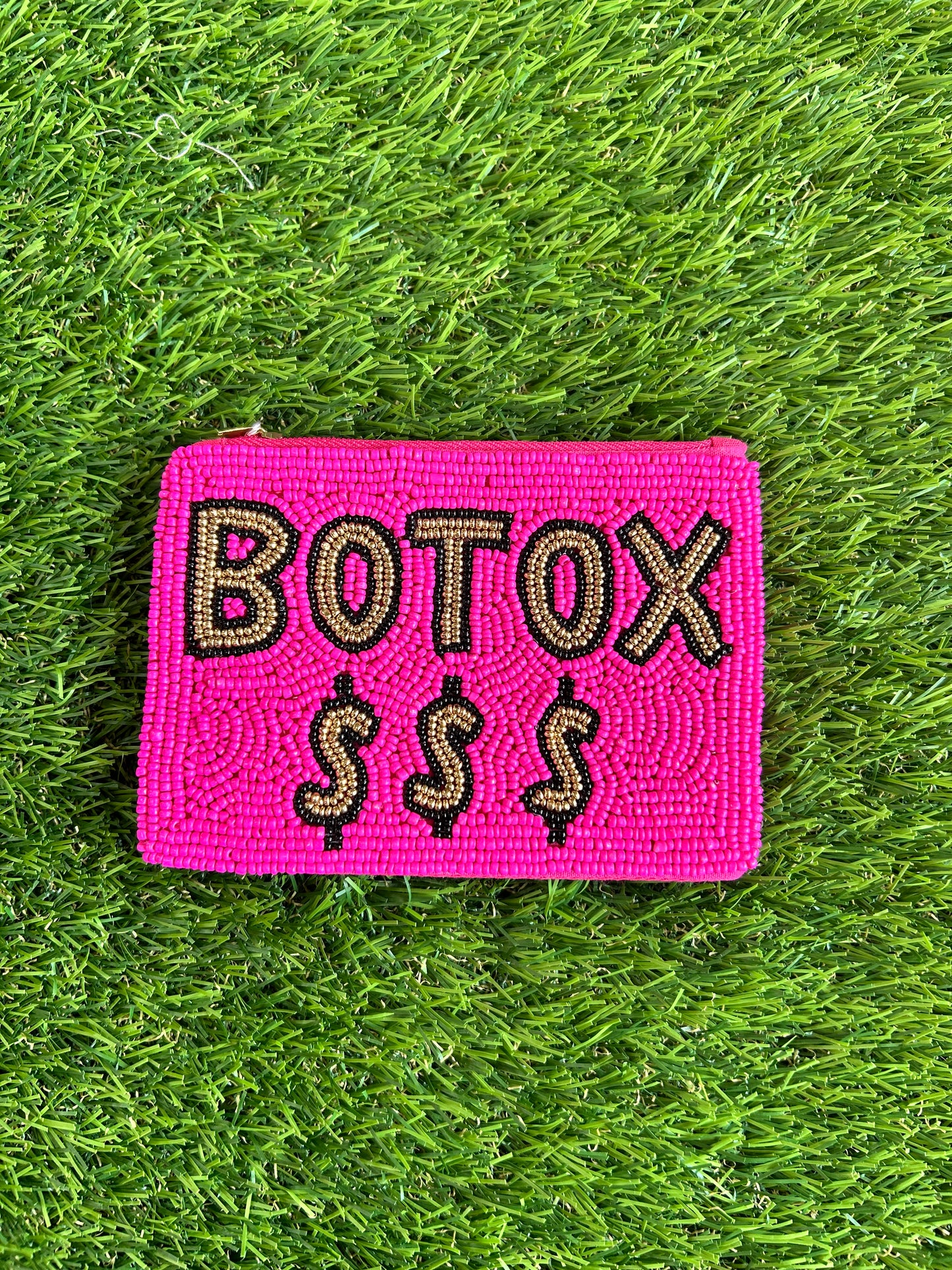 Botox Money Seed Beaded Coin Purse