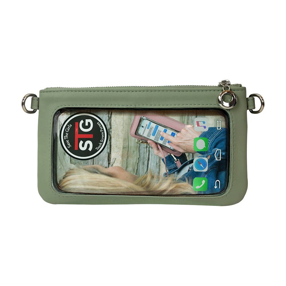 RFID Touchscreen Purse Sage